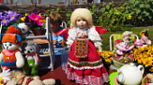 Мастера-кукольники и победители конкурса «Кукольная мастерская» поделились своими навыками с участниками площадки «Мастеровые Сростки»
